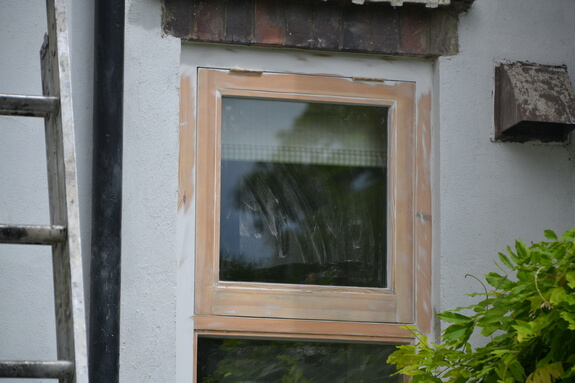 sanded window 