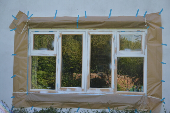 preparation for windows painting 