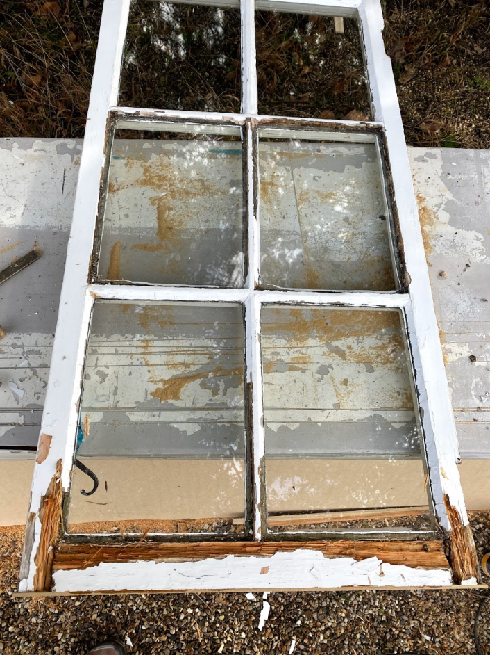 repair of rotten wooden window frames