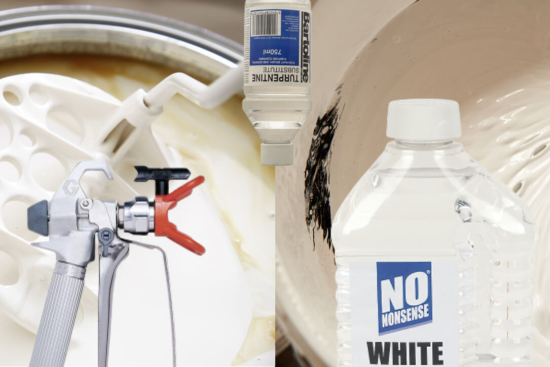 How to thin/dilute emulsion and oil based paint for spraying