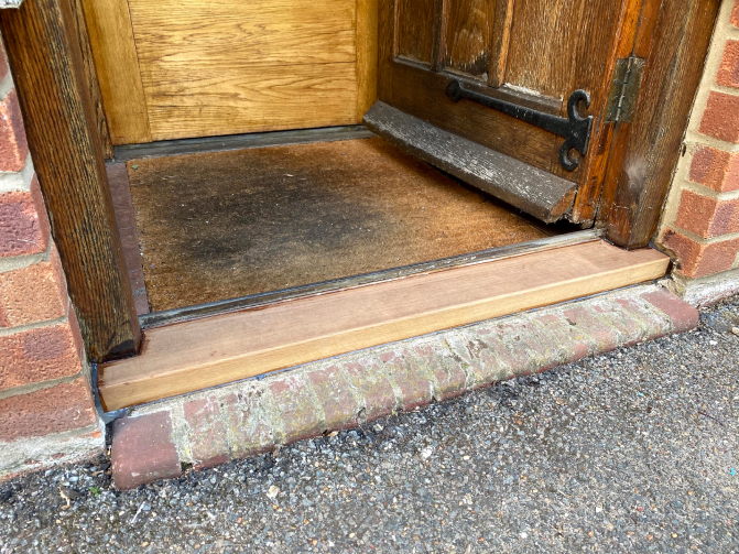 external door threshold sill