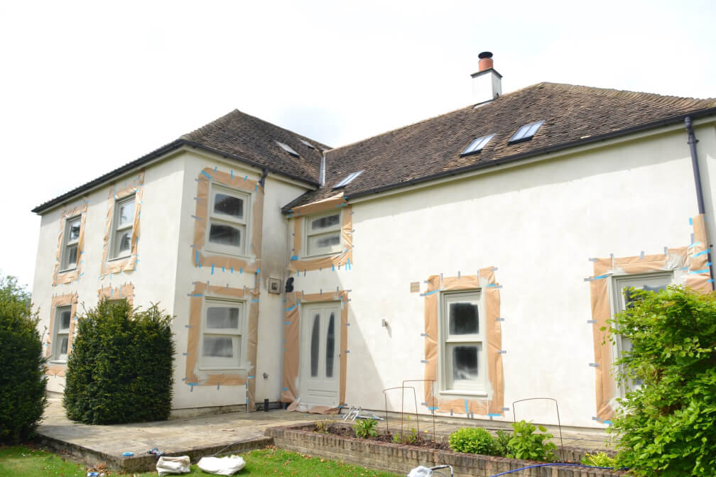 Sash windows painting Cambridgeshire