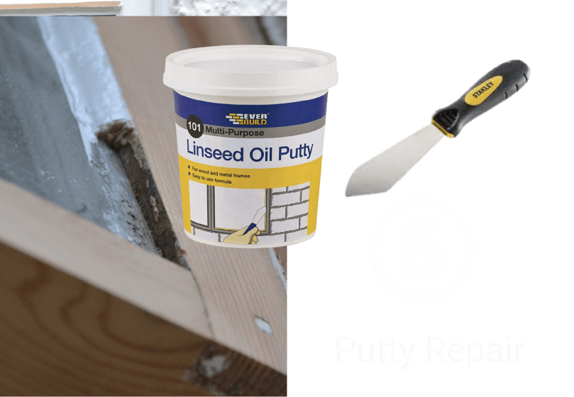 window putty repair