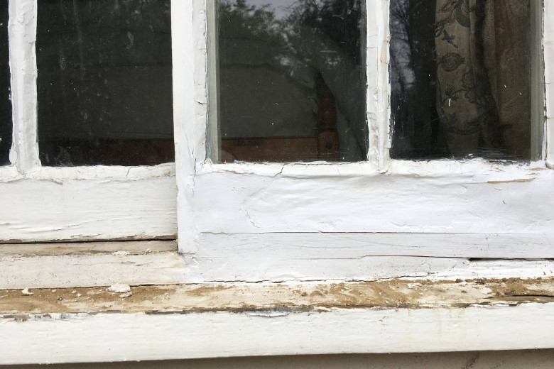 Old sliding window repair. | before