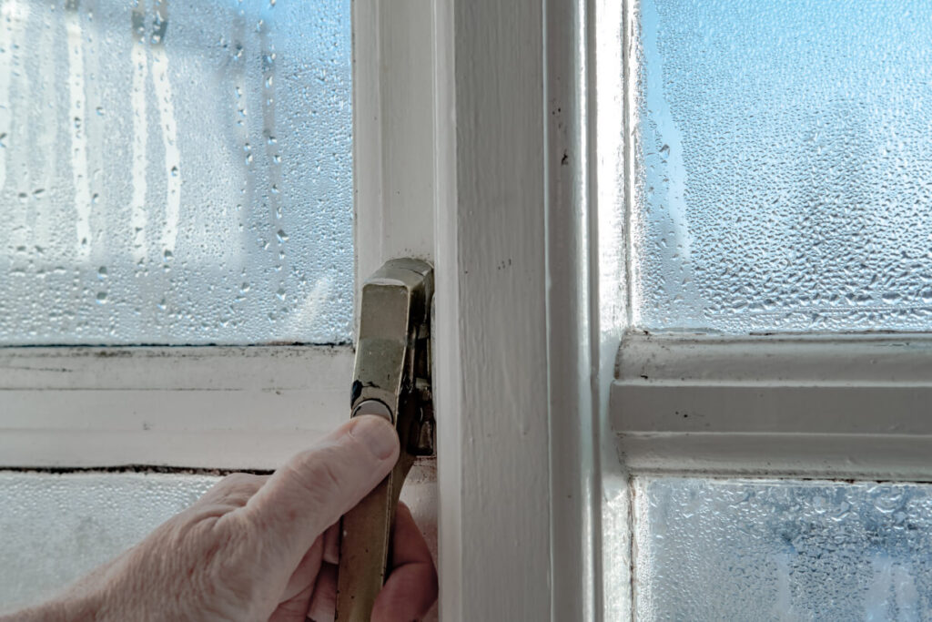 Reducing condensation on windows