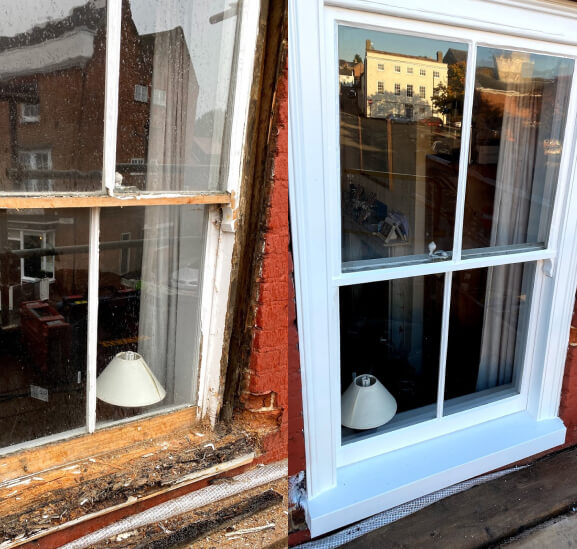 Sash windows refurbishment
