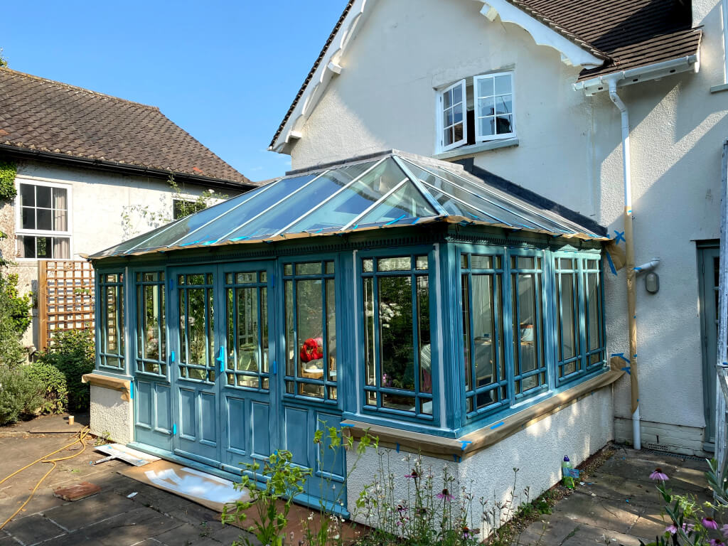 before painting conservatory