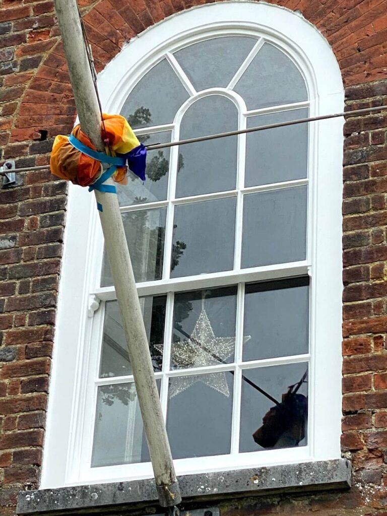 arch windows after refurbishment 