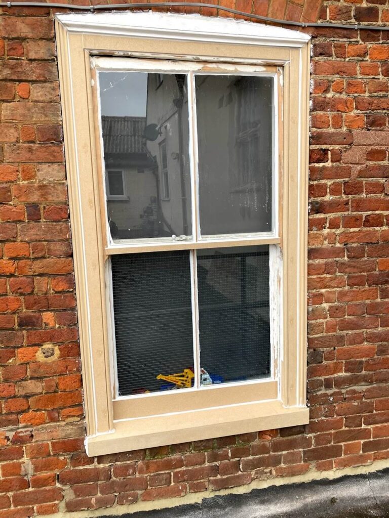 replaced sash window parts