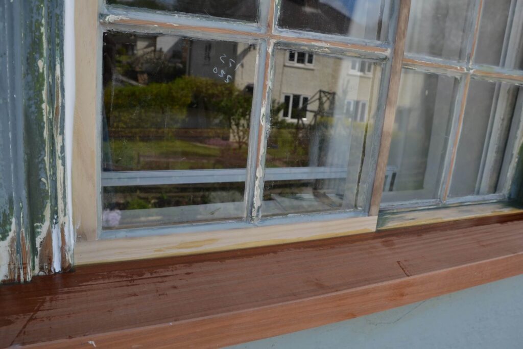Sash window sill replacement