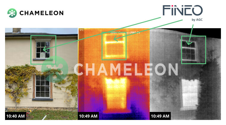 Retrofit single glazed windows thermal imaging