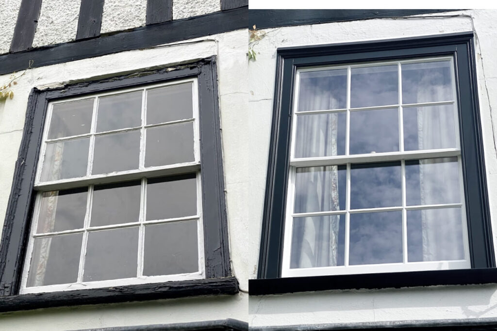 Like to like grade 2 listed windows restoration