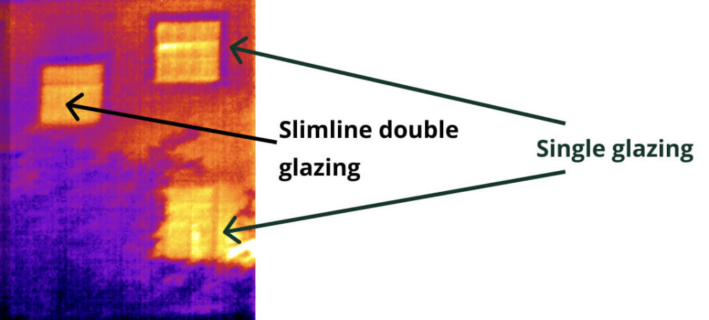 single glazing and slimeline