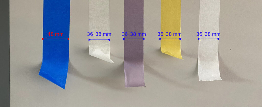 Masking tape Width