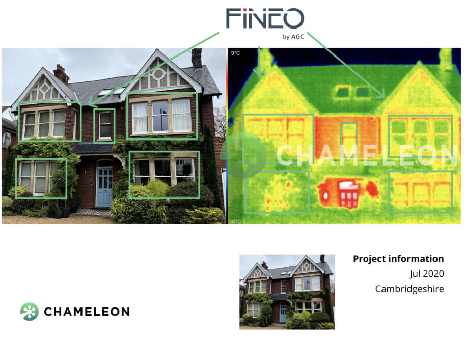 vacuum double glazing thermal photographs 