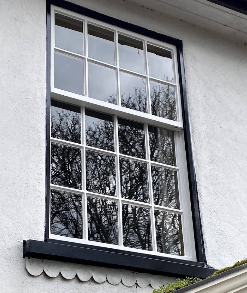 8 over 12 Georgian sash window