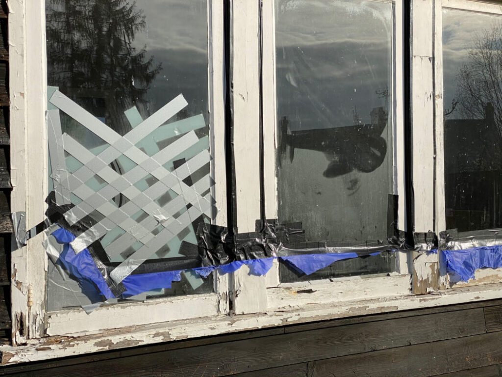 badly rotten casement windows