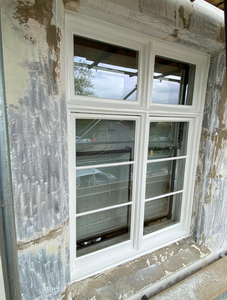 renovated timber casement windows with new vig glass installed