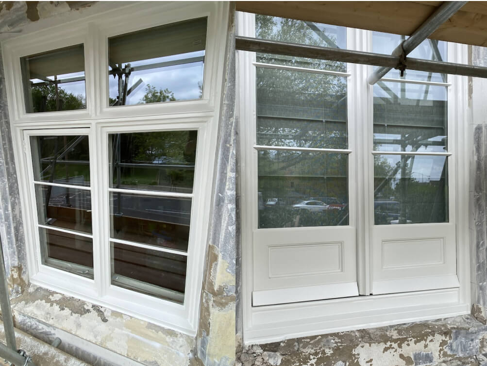 Timber casement windows double glazing retrofit
