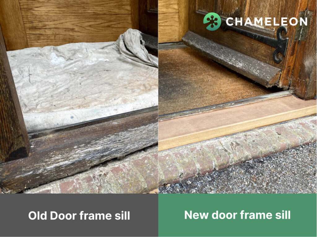 door frame sill replacement