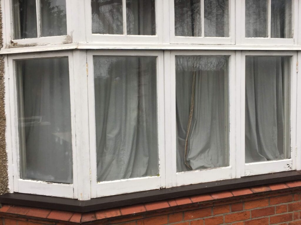 rotten casement window frame