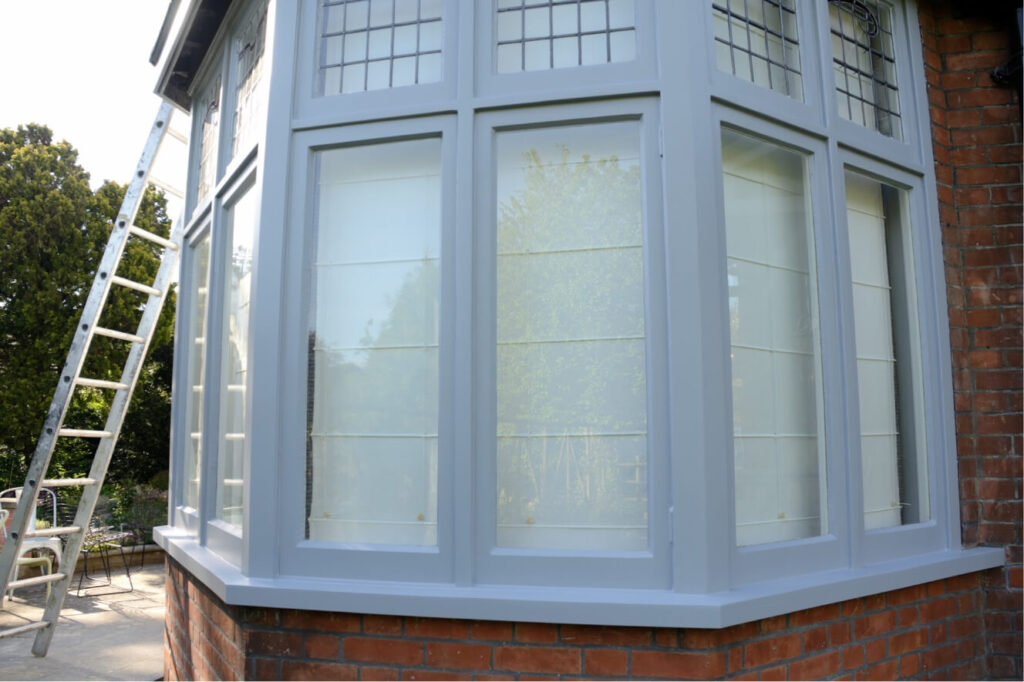 Bay window refurbishment and double glazing