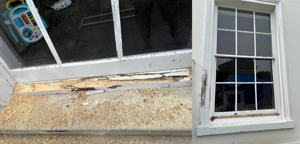 rotten window sill and frame repair colchester