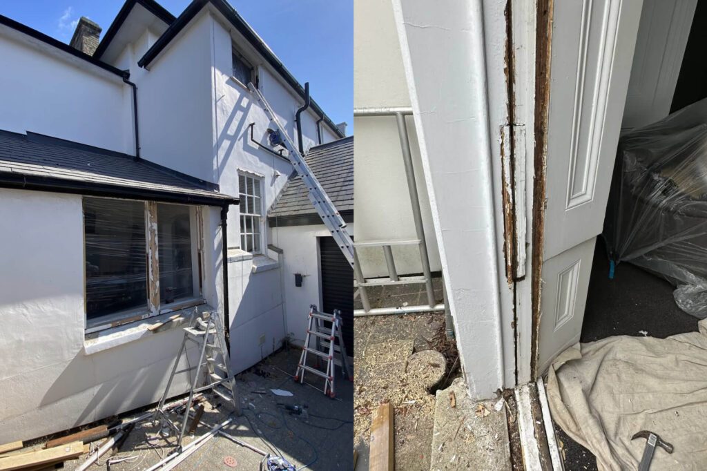 window Frame restoration of rotten frames colchester