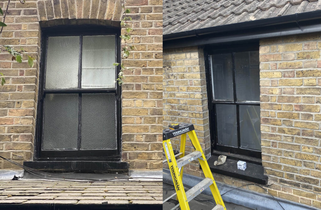 Black sash windows