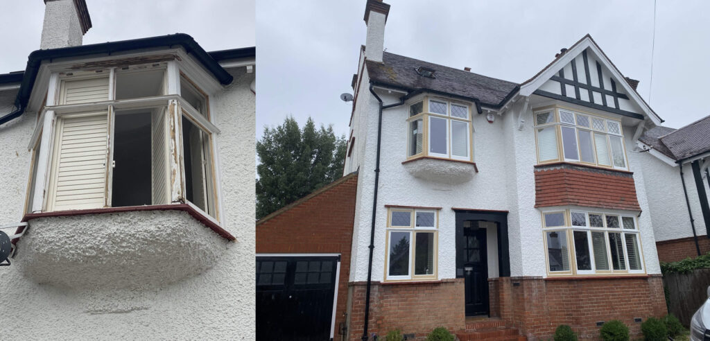 window frame restoration prior double glazing