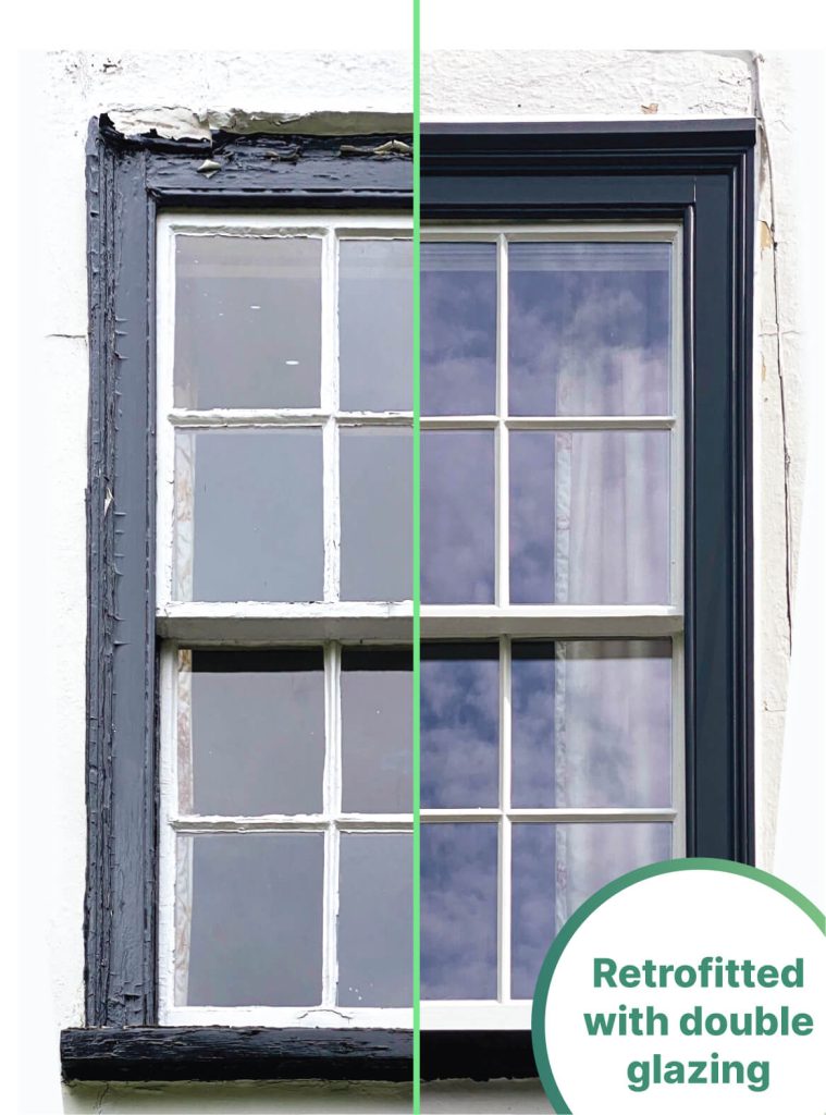 Double glazed sash windows